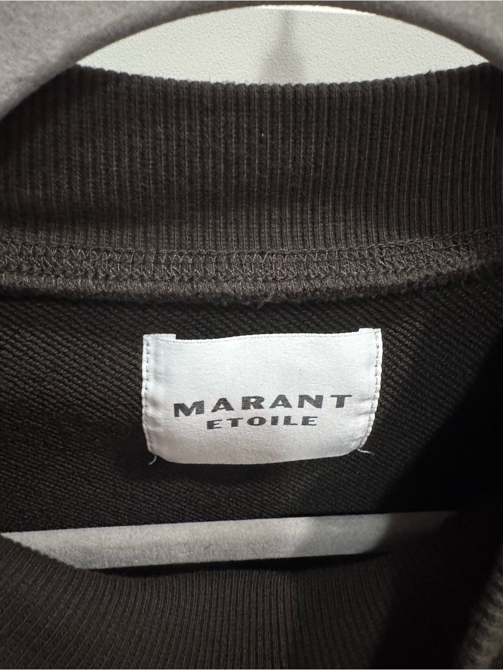 Isabel Marant Etoile Moby Faded Black Logo Sweatshirt - Picture 4 of 6